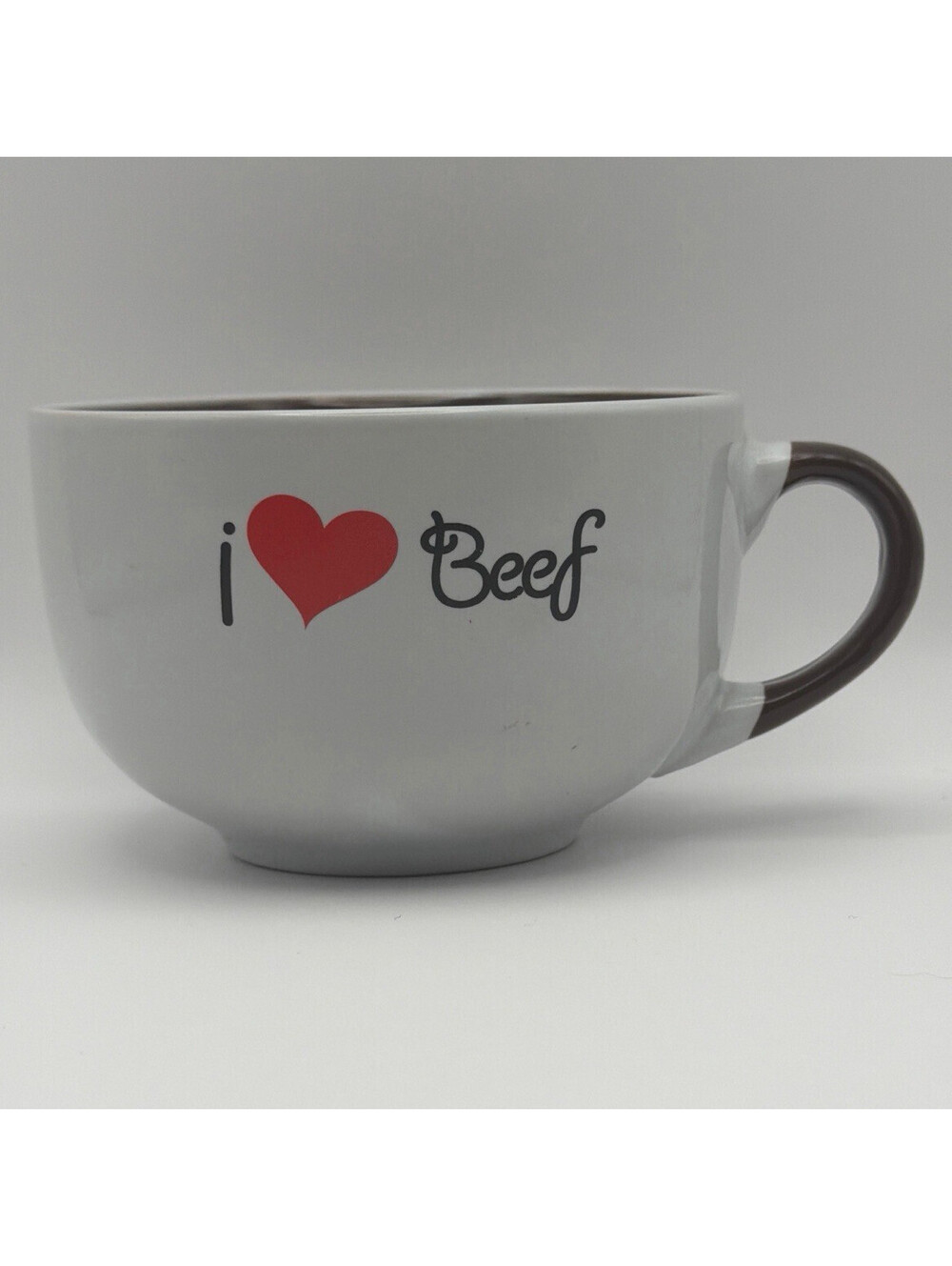 I Love Beef 16 oz Ceramic Coffee Mug, carnivore, Meat, farming, mug club. Hunt